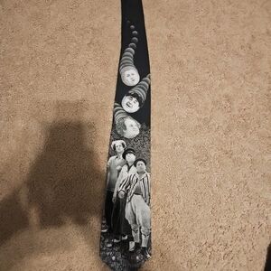Mens 3 Stooges Black & White Tie Unbraided